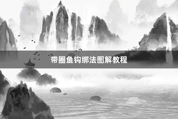 带圈鱼钩绑法图解教程